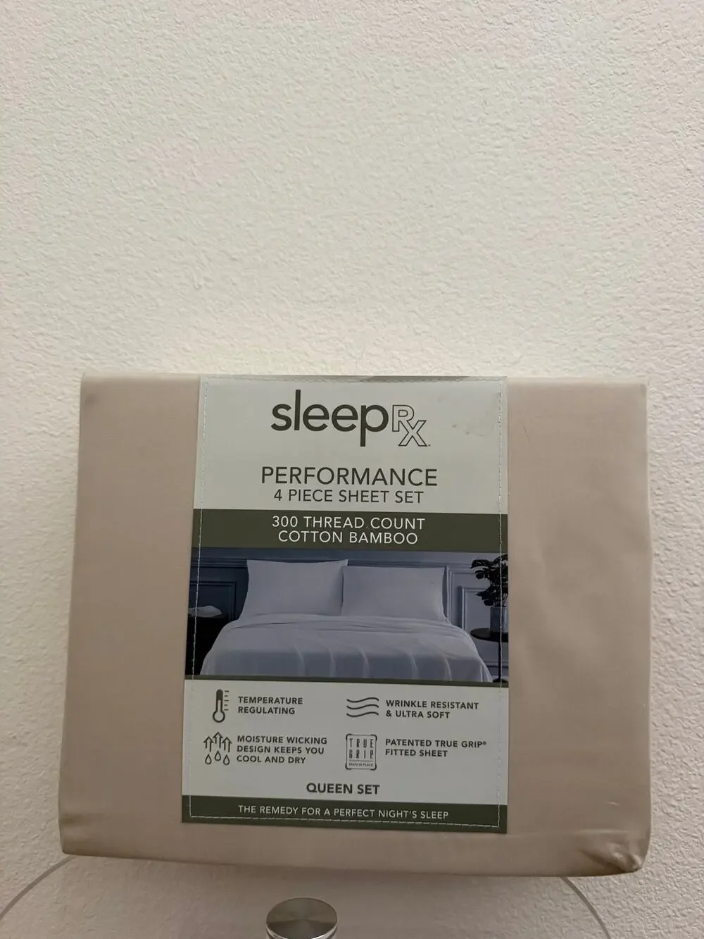 New bamboo blend tan sheet set queen - Picture 1 of 3